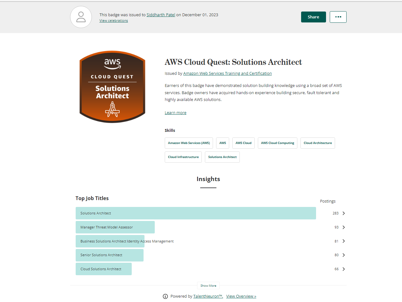 AWS Cloud Quest: Solutions Architect