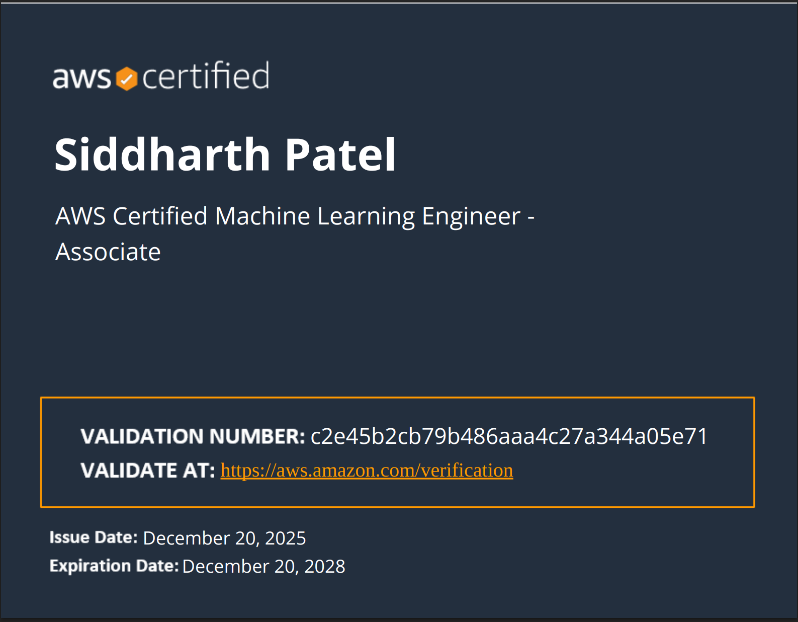 AWS Certified Machine Learning Engineer Associate